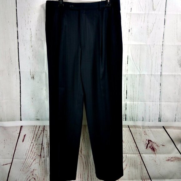 Jos A Bank 1905 41L Deep Blue Striped 2pc Suit - Picture 13 of 16